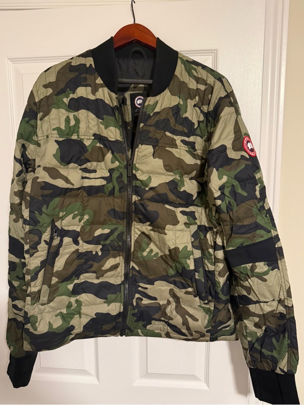 Canada Goose Camouflage Bomber Jacket - Green Camo